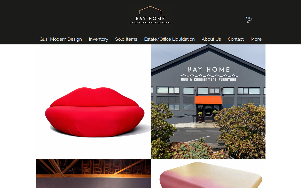 Bay Home Consignment Furniture website preview