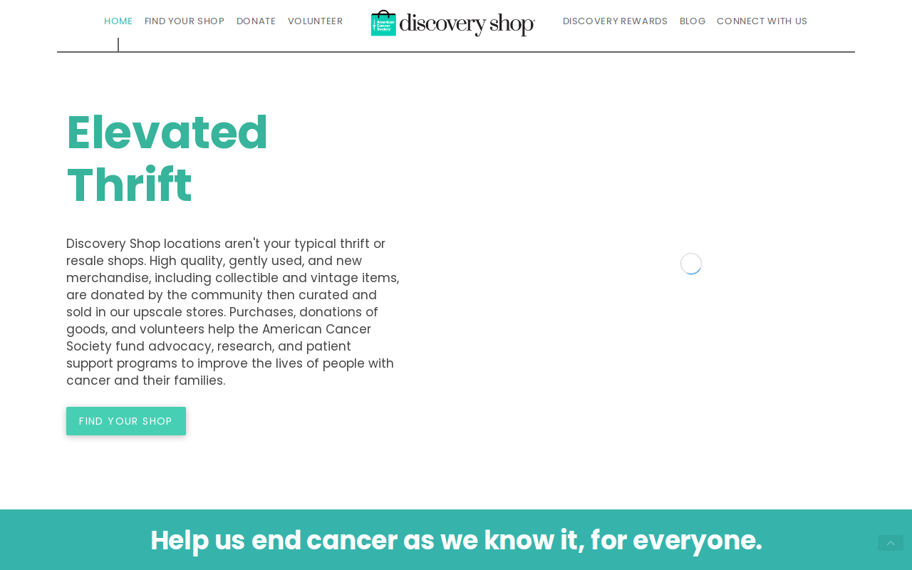 American Cancer Society Discovery Shop -walnut Creek, Ca website preview