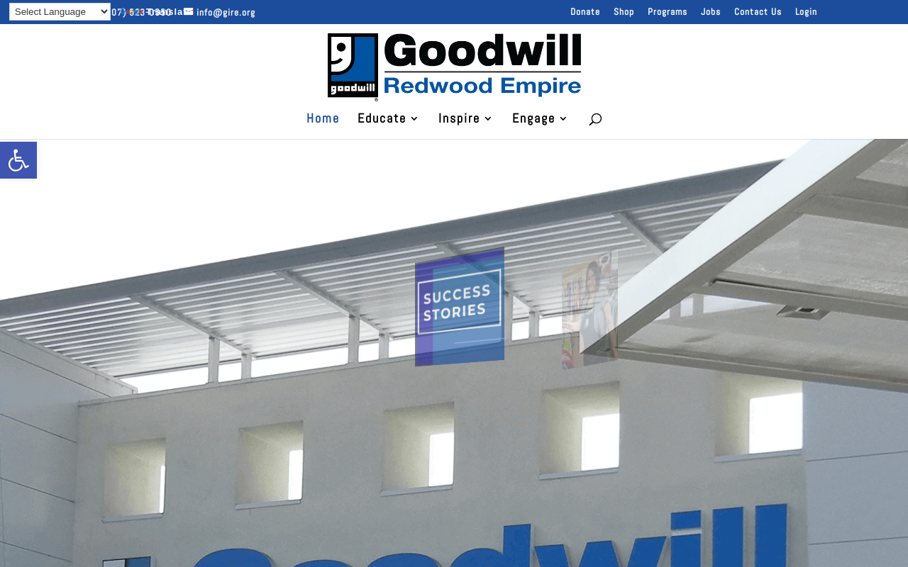 Goodwill website preview