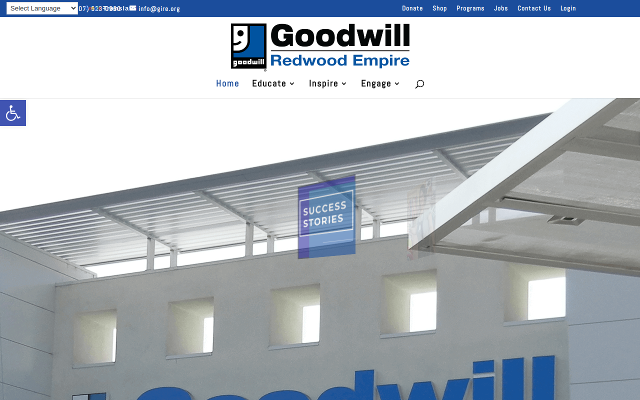 Goodwill ~ Redwood Empire website preview