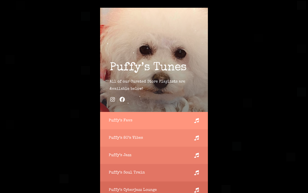 Puffy's Thrift Mercantile website preview