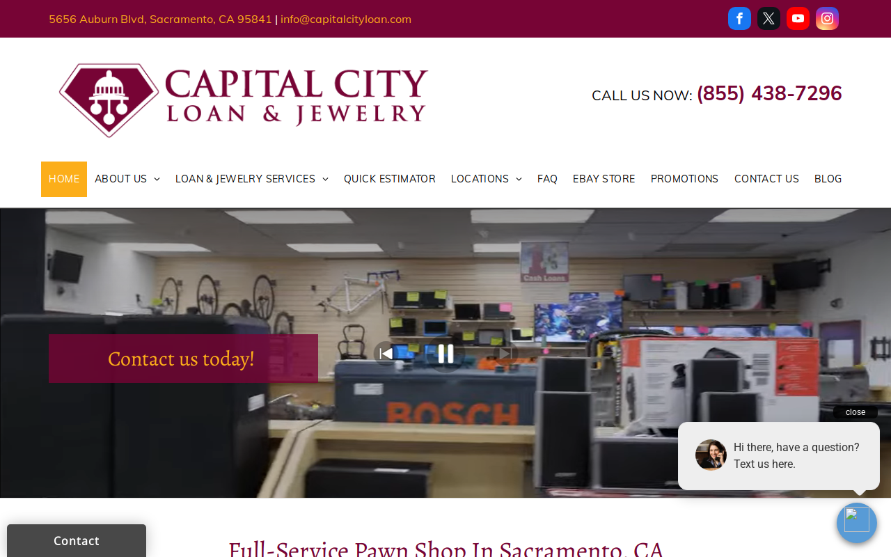 Capital City Loan & Jewelry website preview