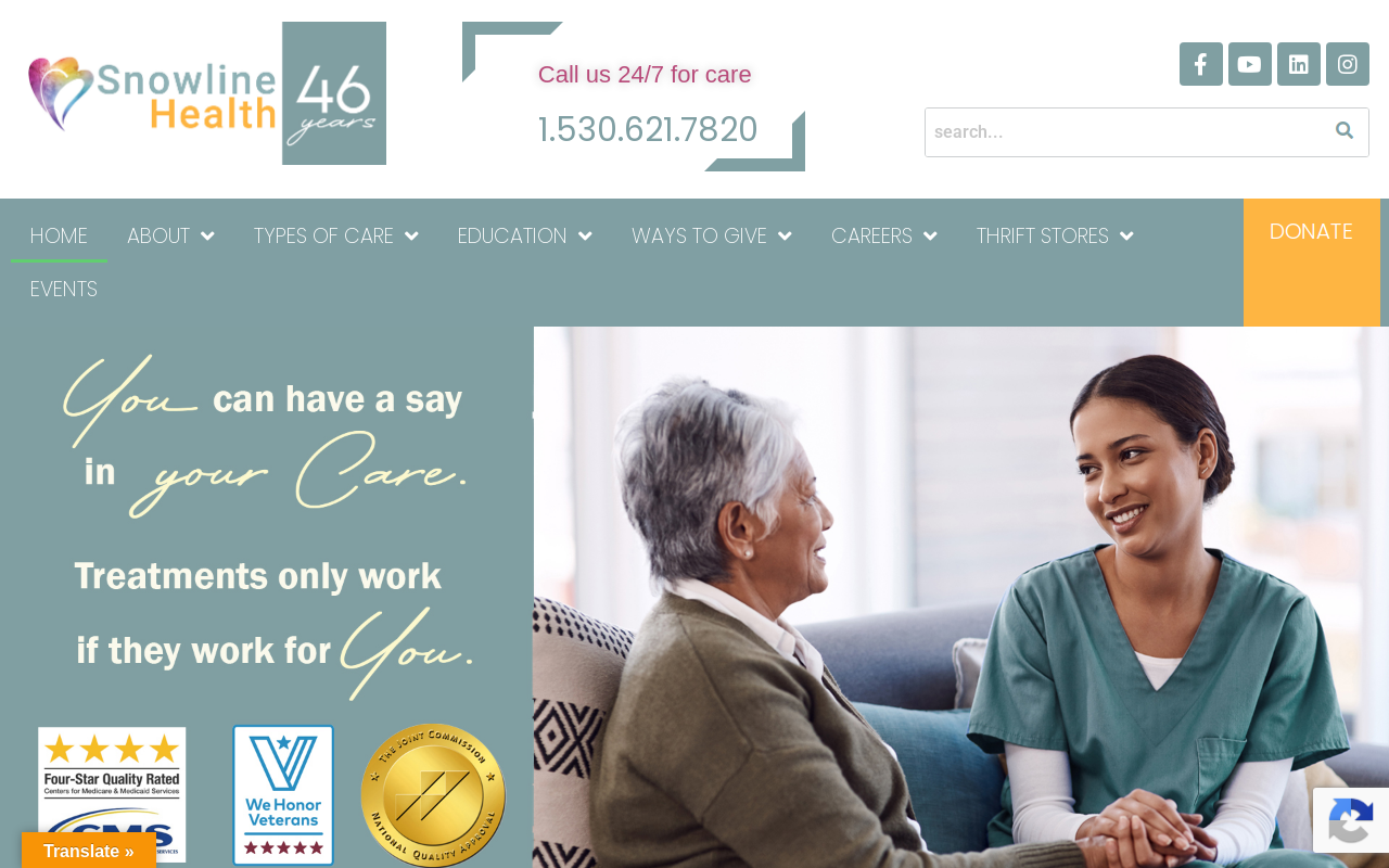 Snowline Hospice Thrift Store website preview