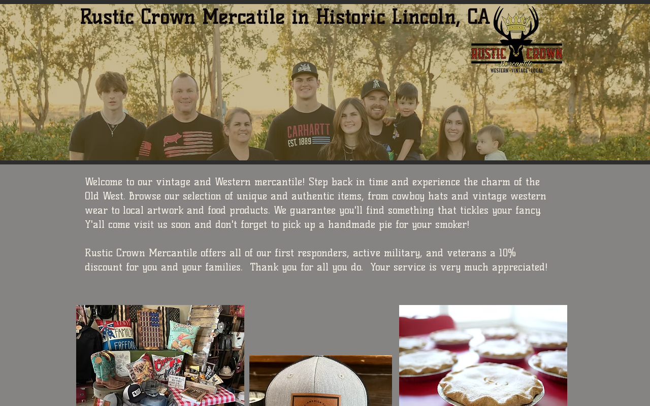 Rustic Crown Market website preview