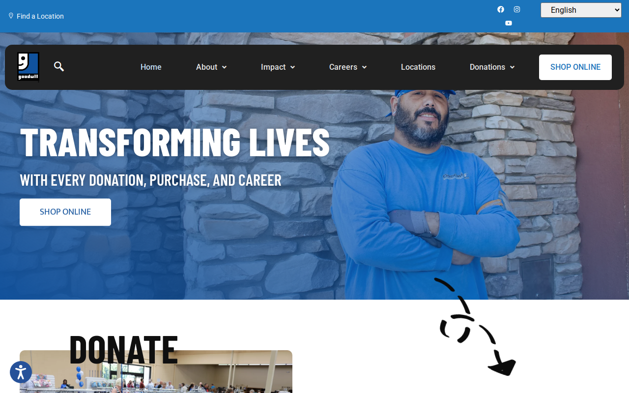 Goodwill website preview