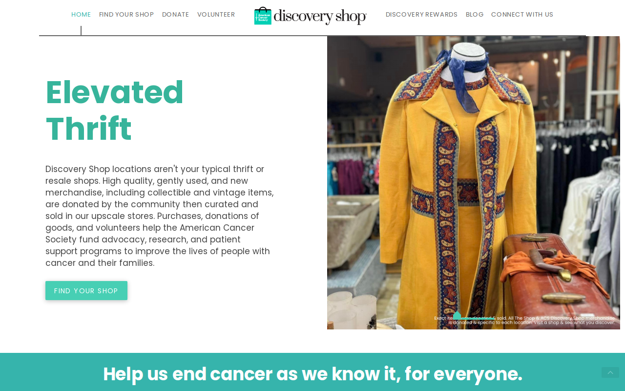 American Cancer Society Discovery Shop -modesto, Ca website preview