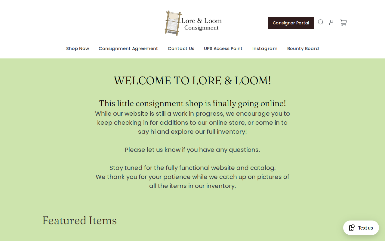 Who's Next Consignment & More website preview