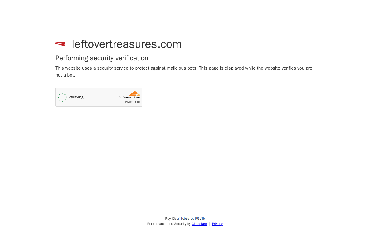 Leftover Treasures website preview