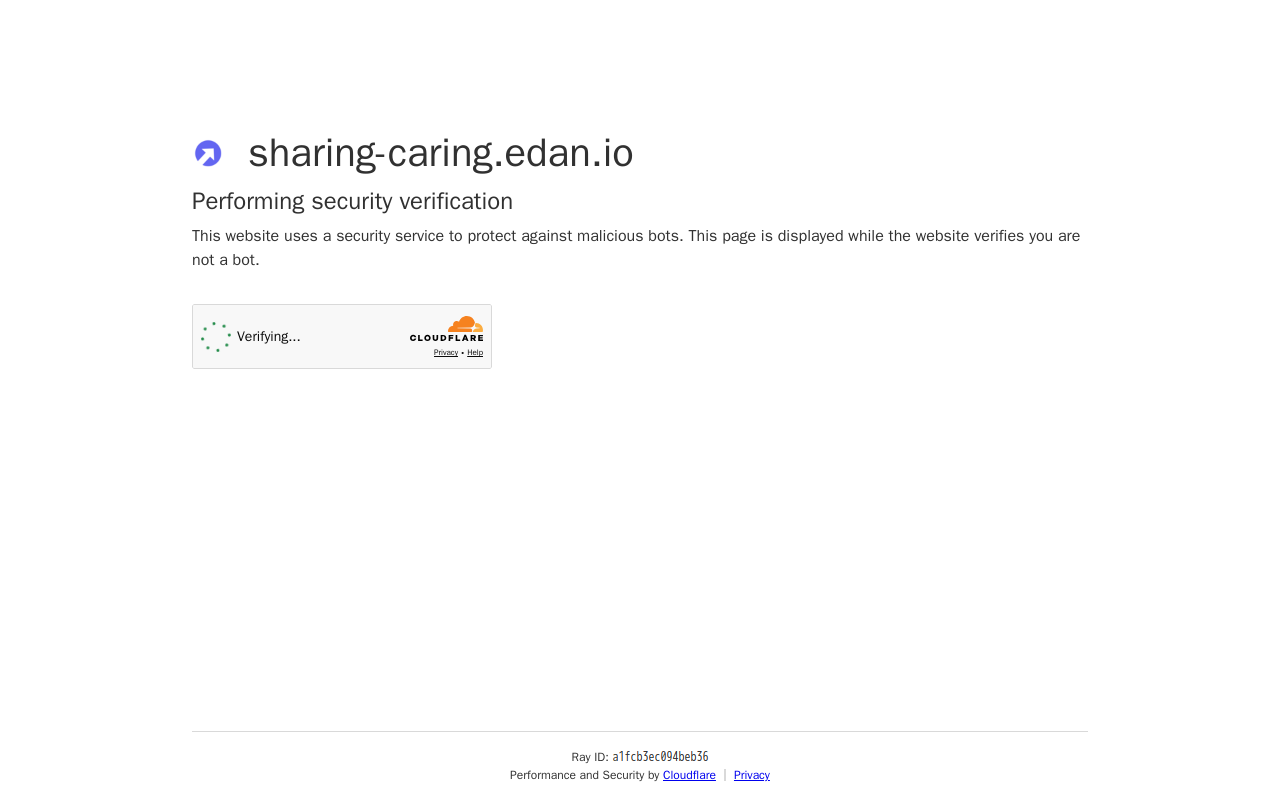 Sharing & Caring website preview