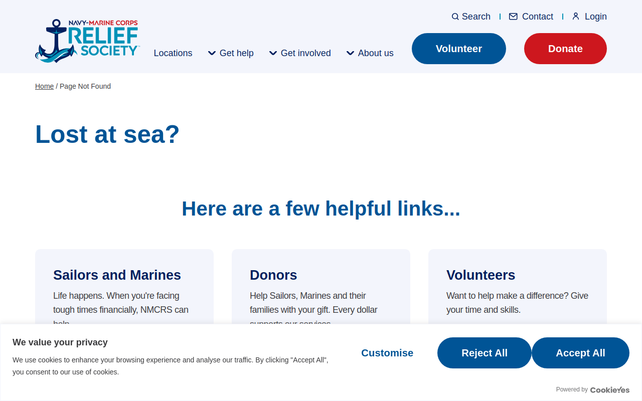 Navy-Marine Corps Relief Society Thrift Store website preview