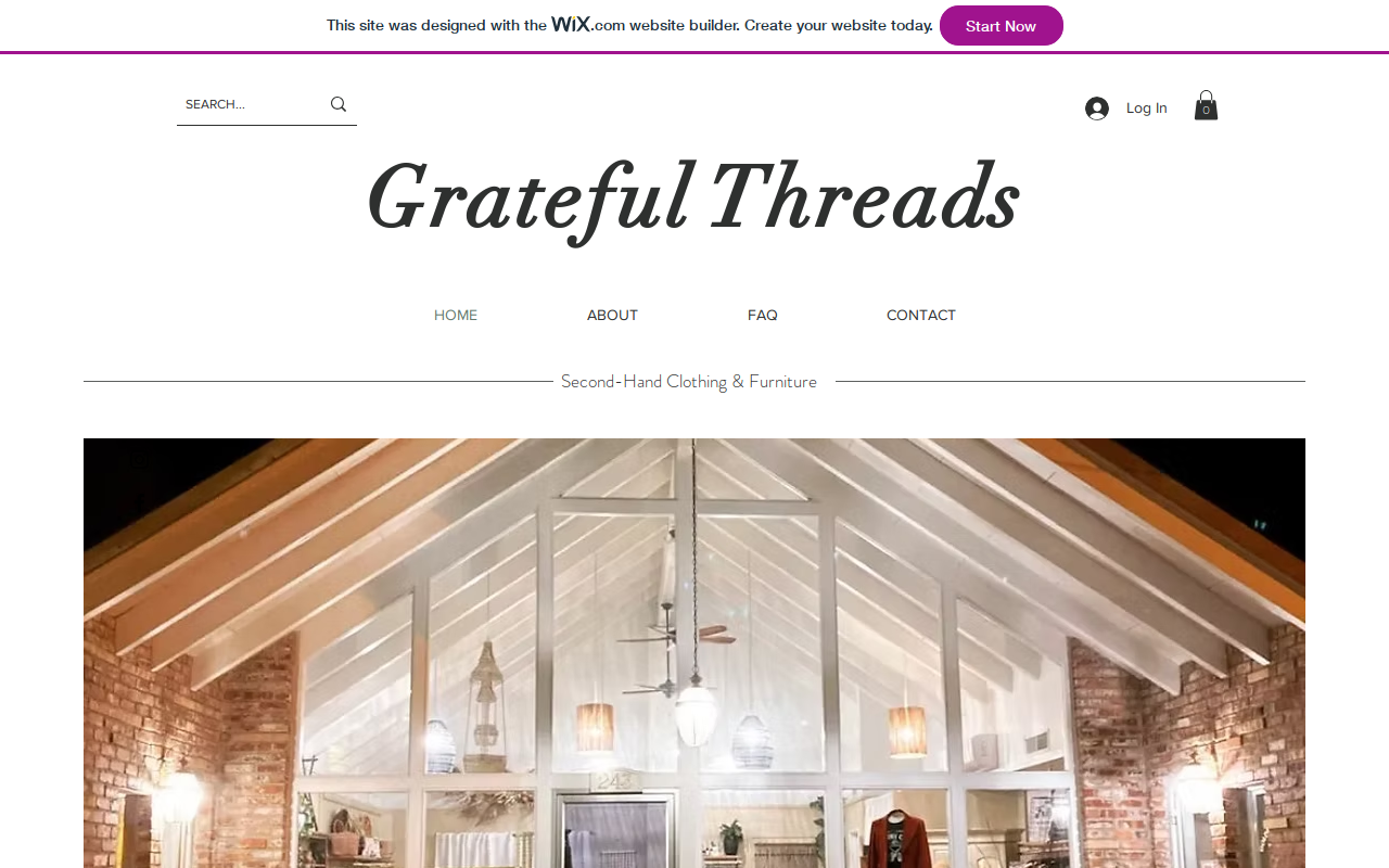 Grateful Threads website preview