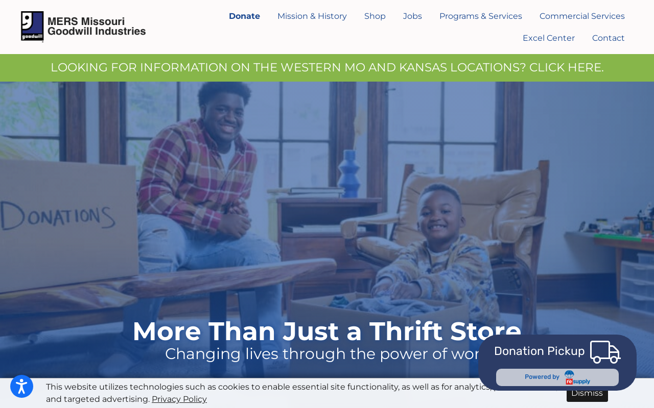 Goodwill Retail Store website preview