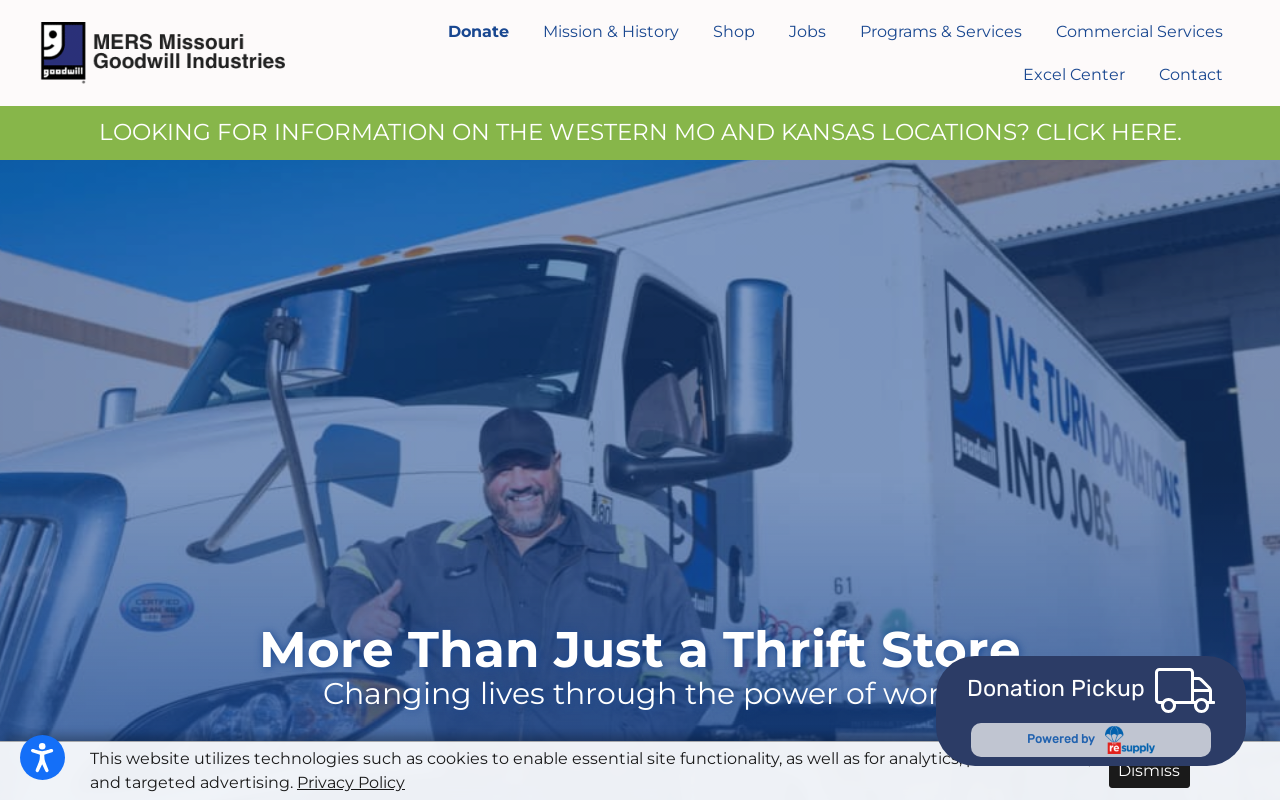 Goodwill Store and Donation Center website preview