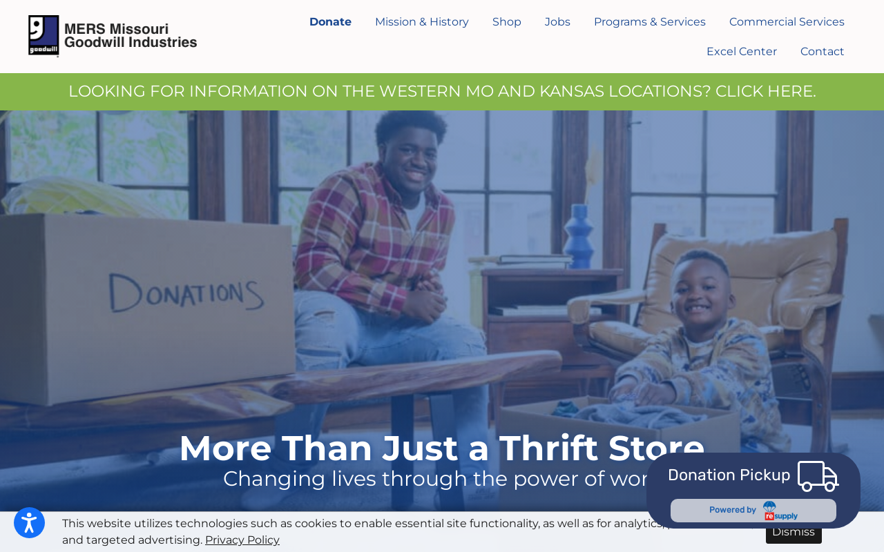Goodwill Store and Donation Center website preview