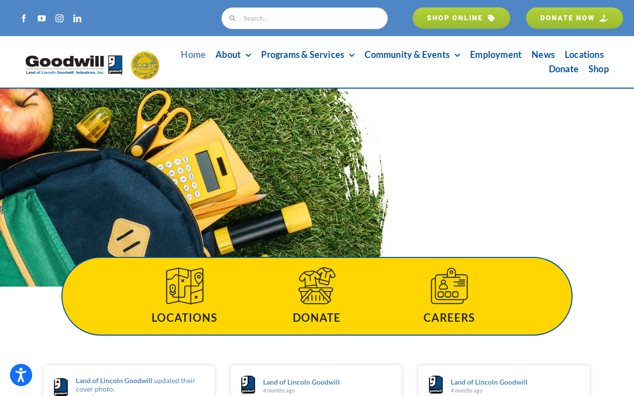 Goodwill website preview