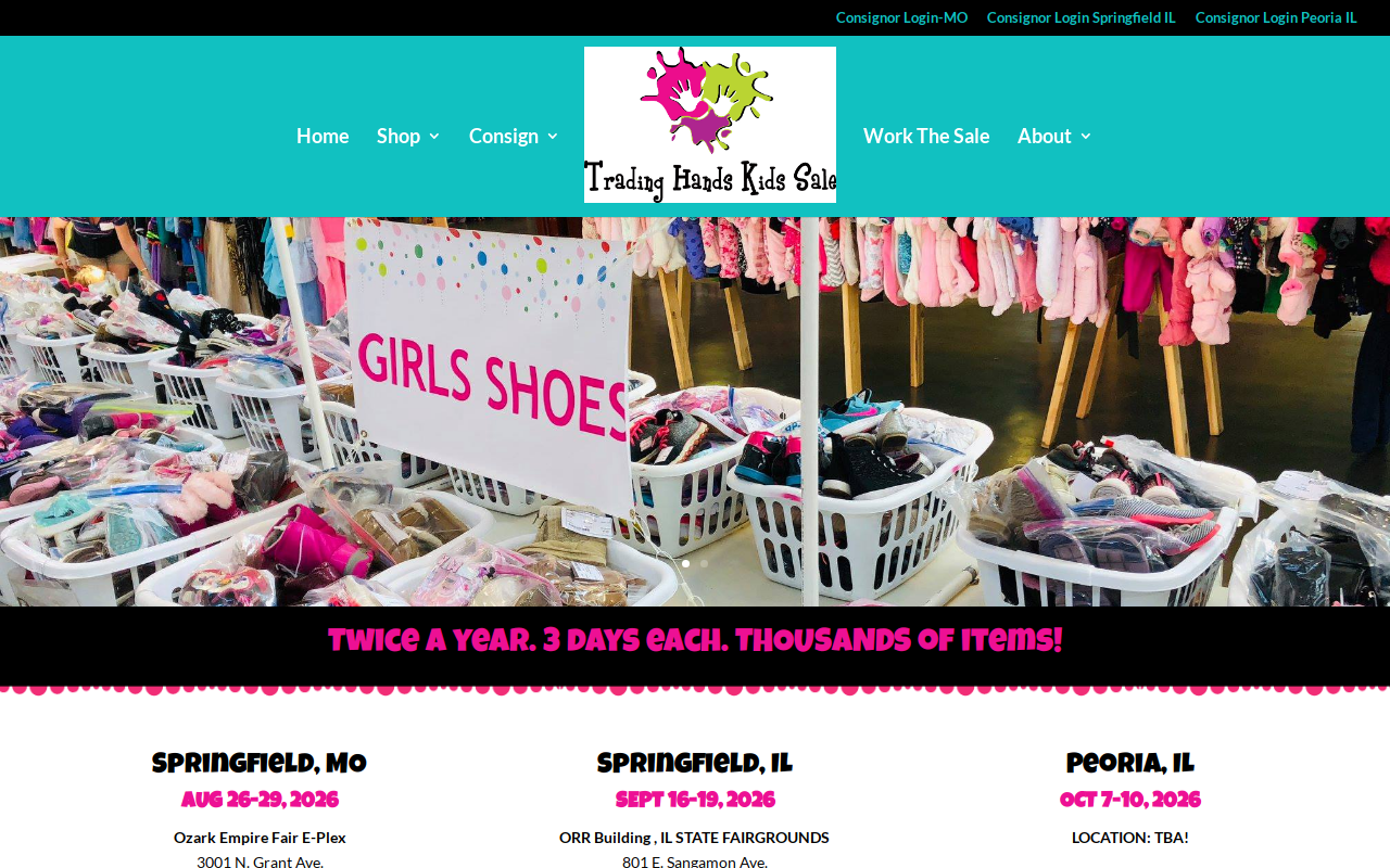 Trading Hands Kids Sale Springfield IL website preview