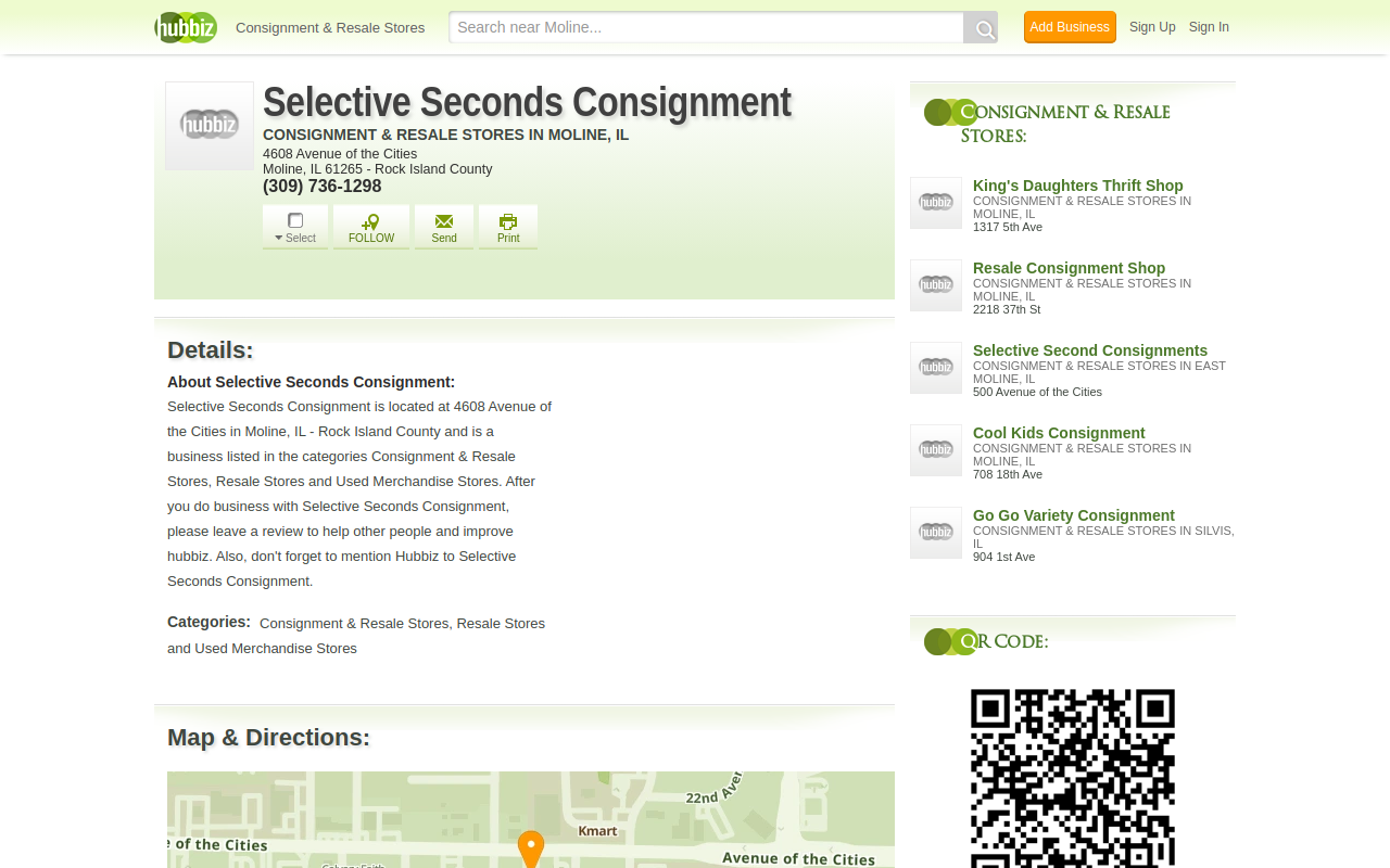 Sassy Seconds website preview