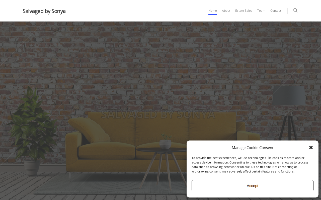 Salvaged by Sonya website preview