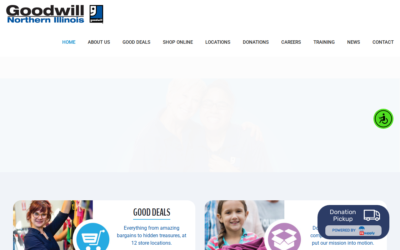 Goodwill Industries of Northern Illinois website preview