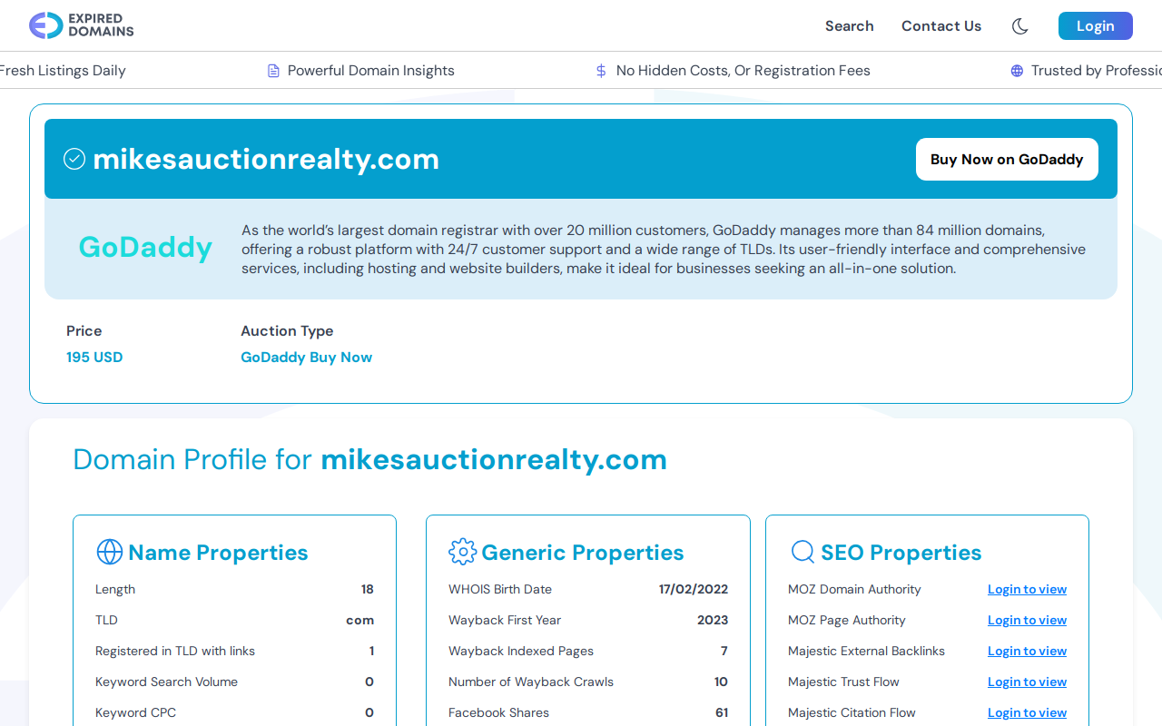 Mike's Auction & Realty LLC website preview