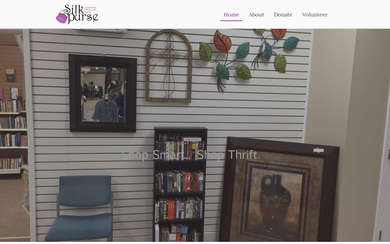 Silk Purse Thrift Store Shelbyville website preview