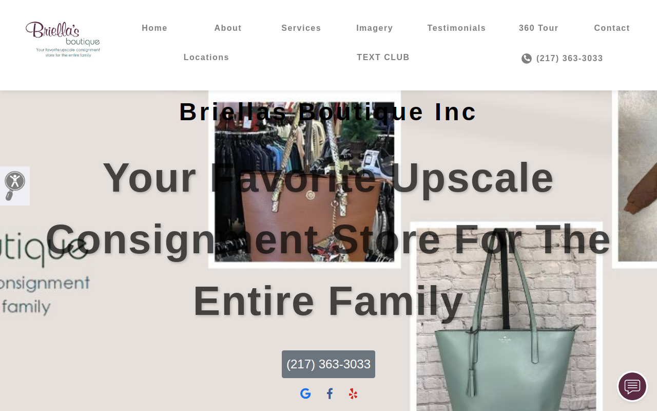 Briella's Boutique website preview