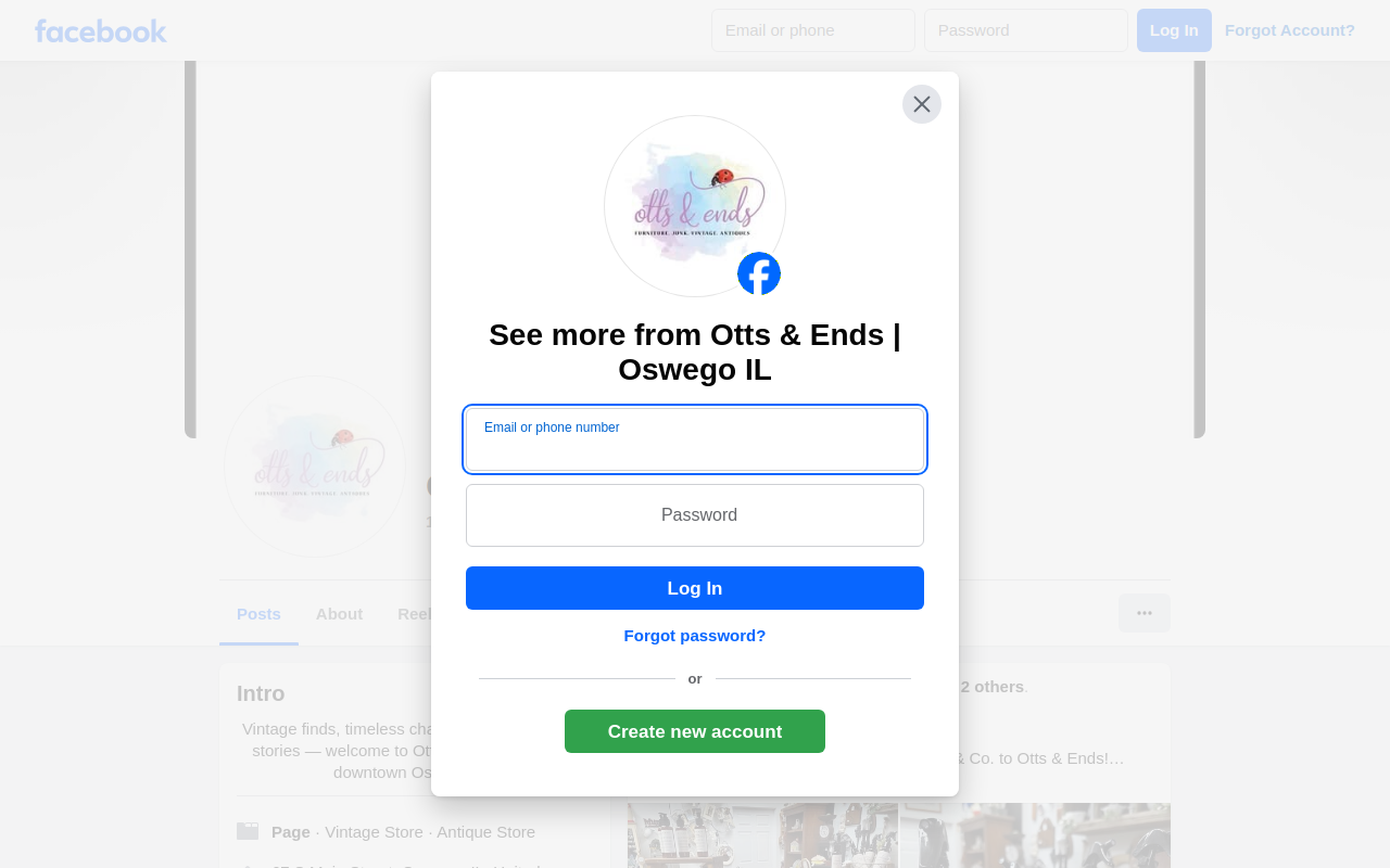 Otts & Ends website preview
