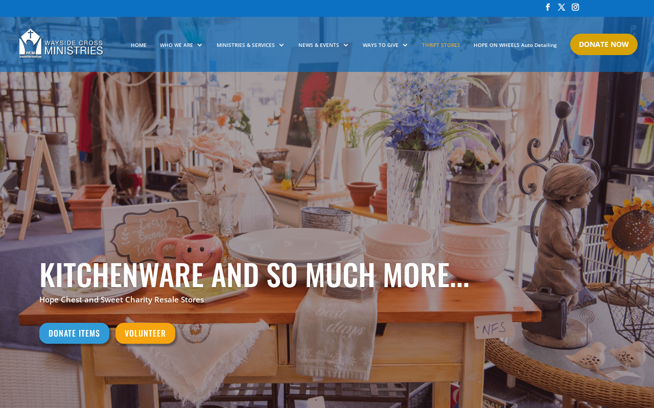 Sweet Charity Resale website preview