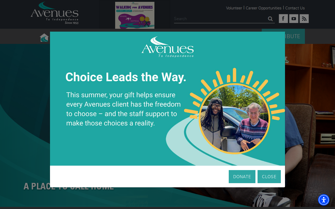 Avenues Thrift Shoppe website preview
