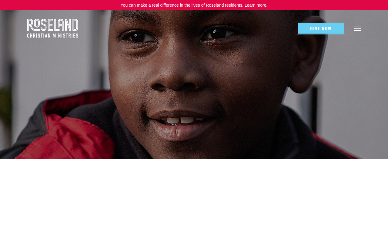 Roseland Christian Ministries Thrift website preview