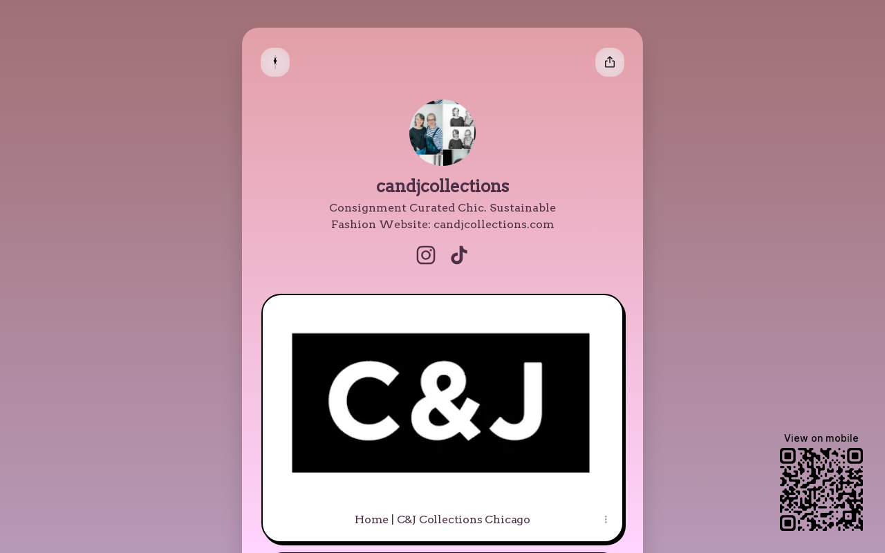C&J Collections website preview