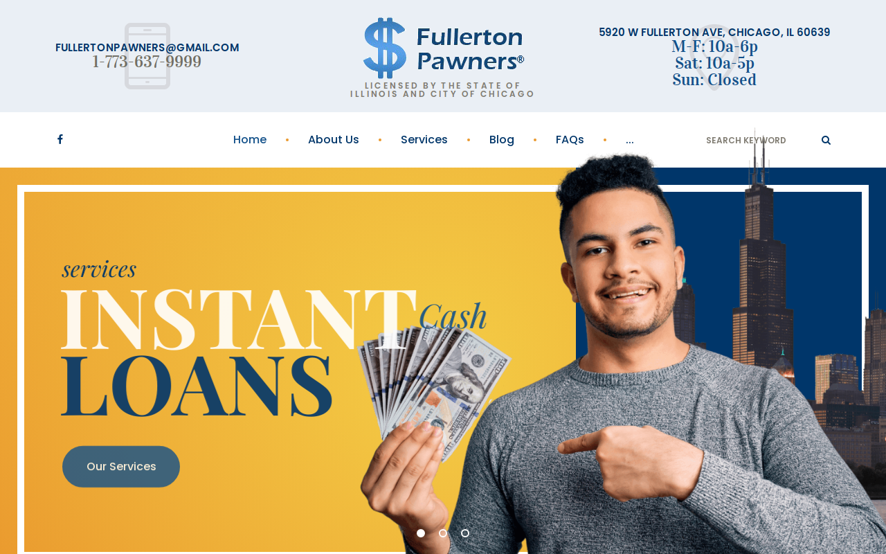 Fullerton Pawners website preview