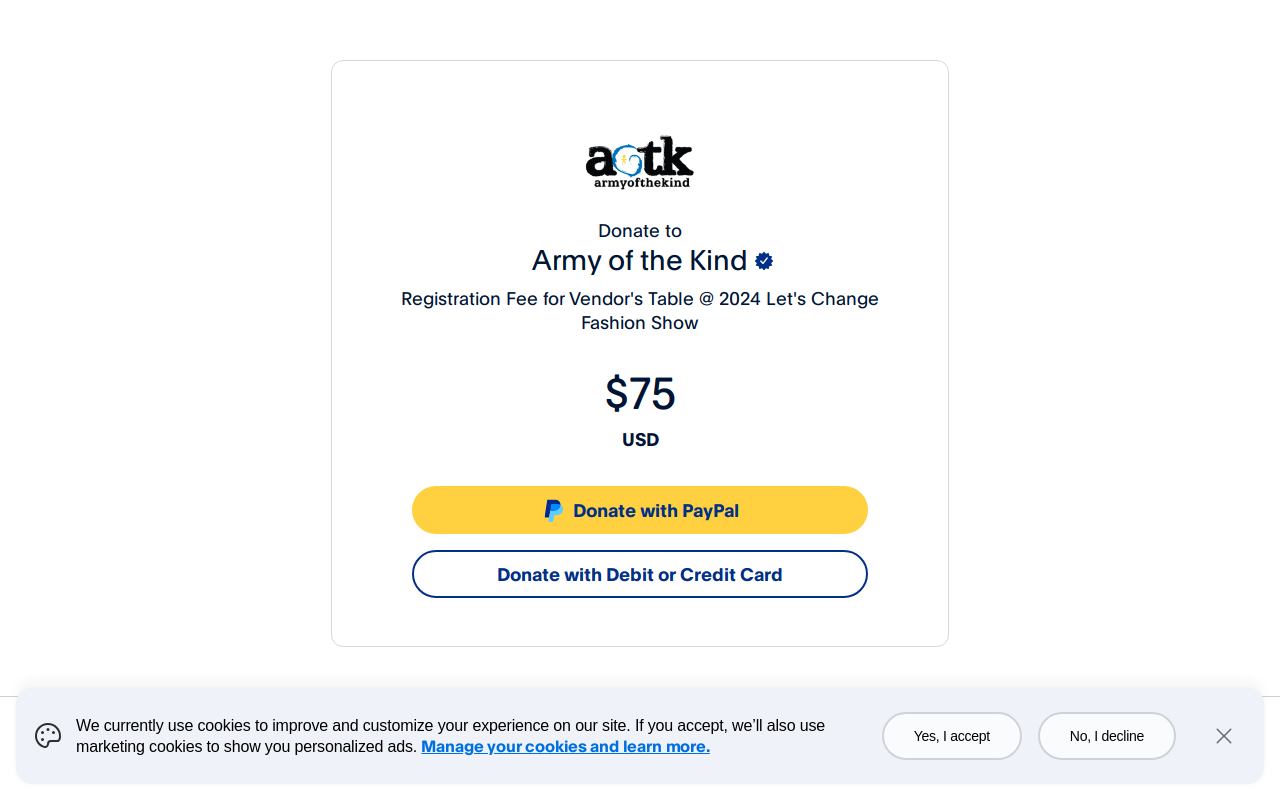 Let's Change website preview