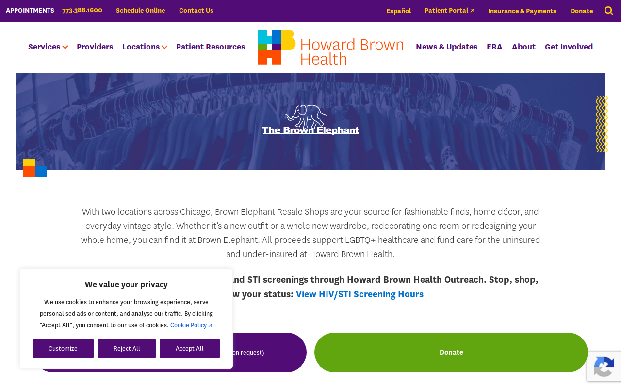 The Brown Elephant website preview
