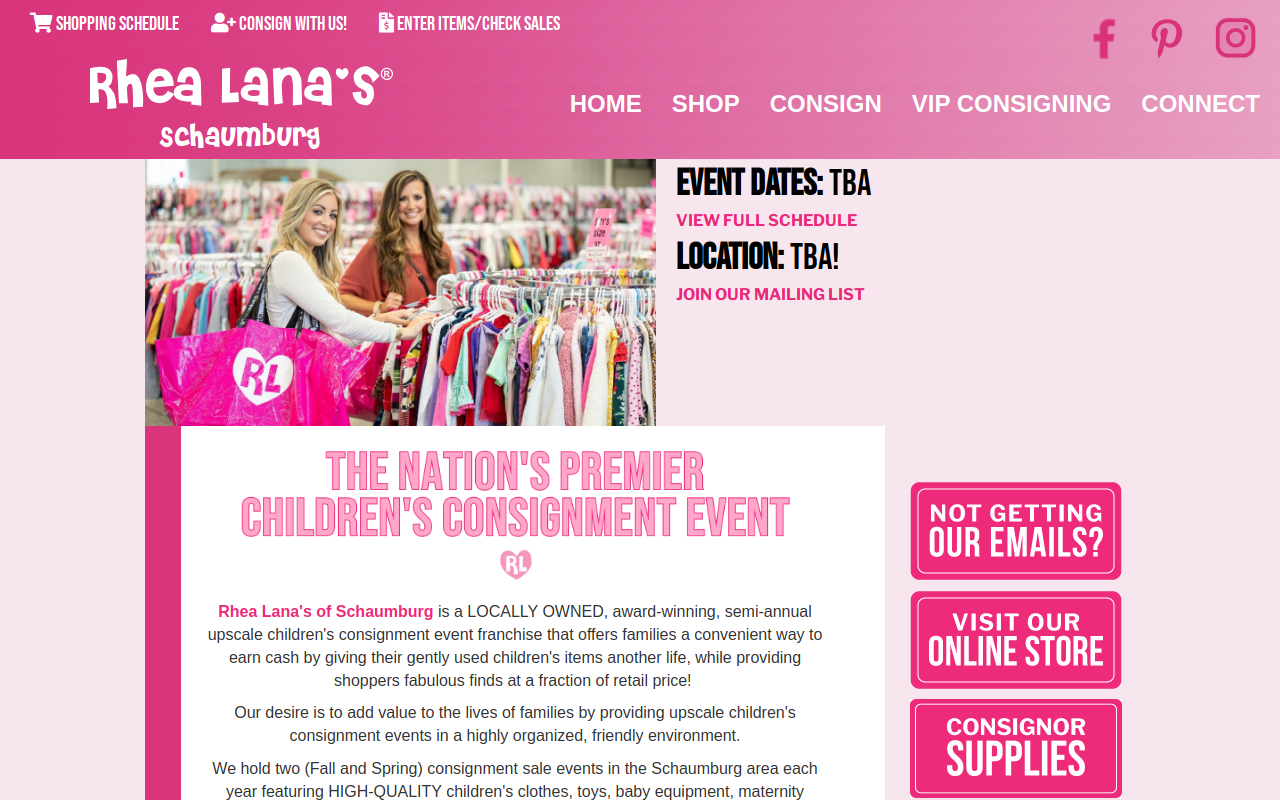 Rhea Lana's of Schaumburg website preview