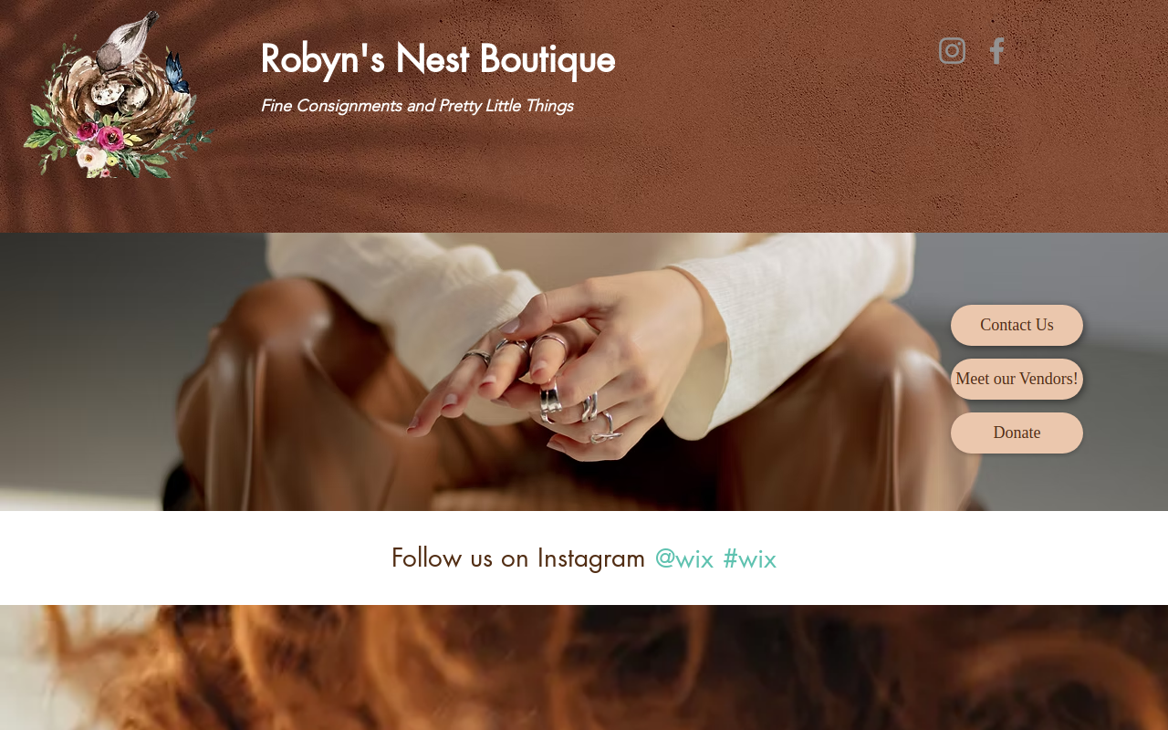 Robyns Nest Boutique website preview