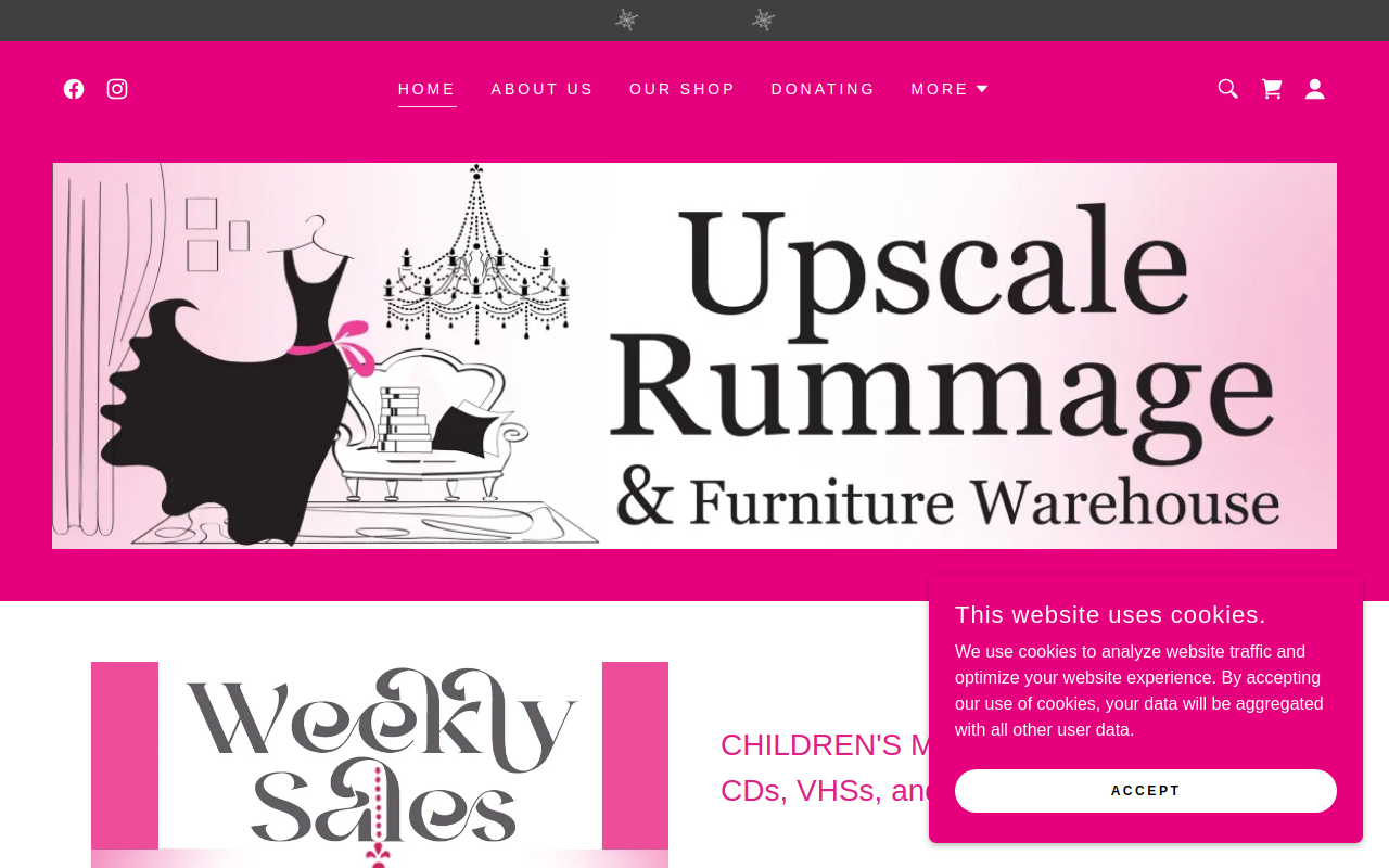 Upscale Rummage and Furniture Warehouse website preview