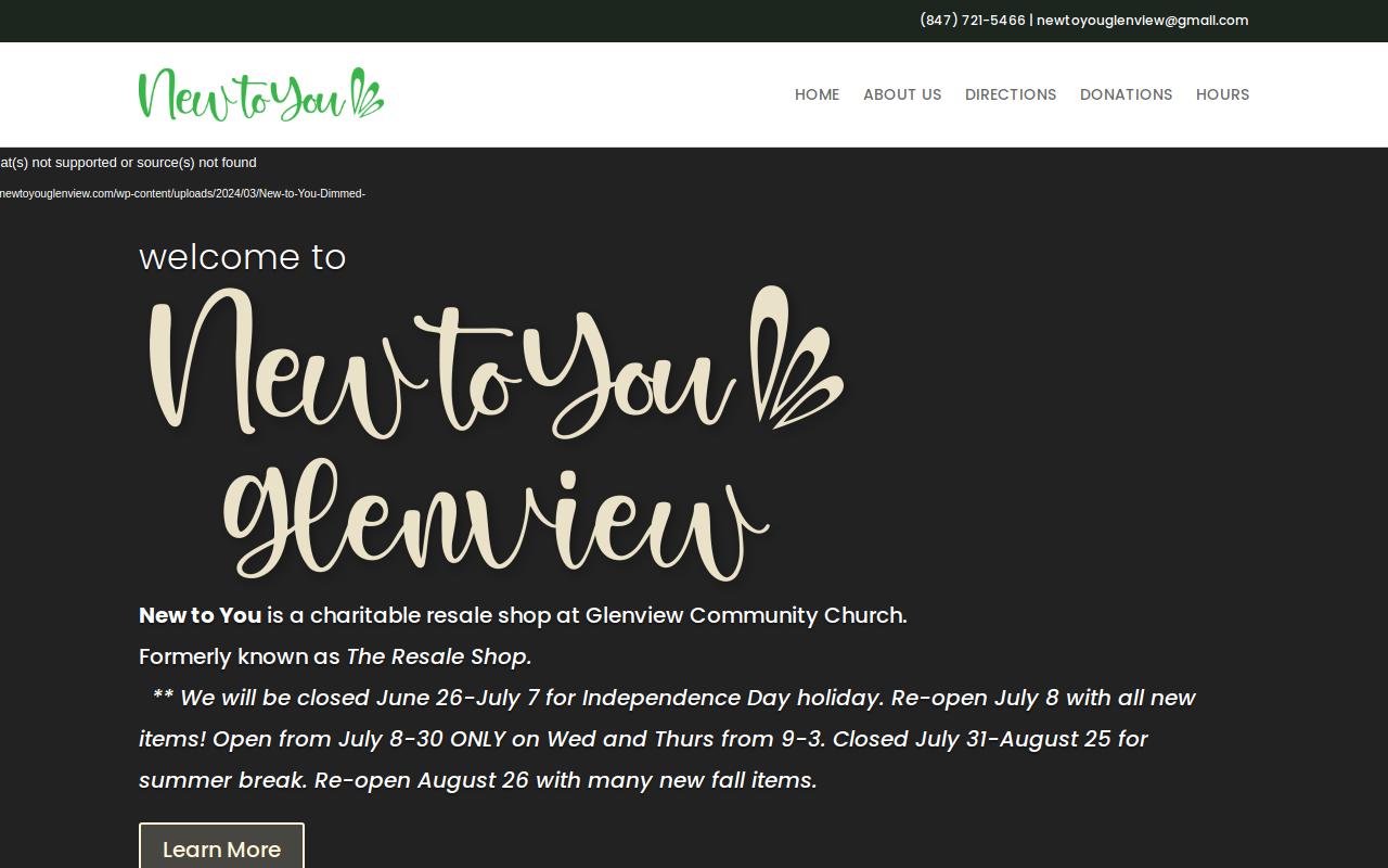 New to You website preview
