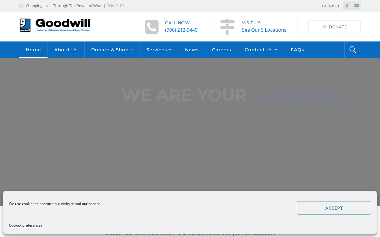 Goodwill website preview