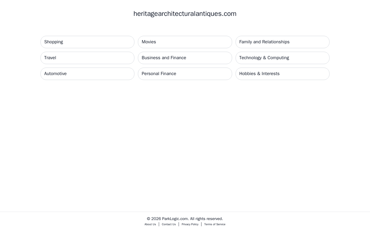 Heritage Architectural Salvage & Supply website preview