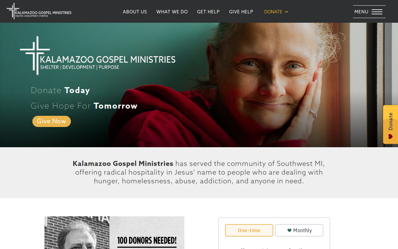 Kalamazoo Gospel Mission Thrift Store website preview