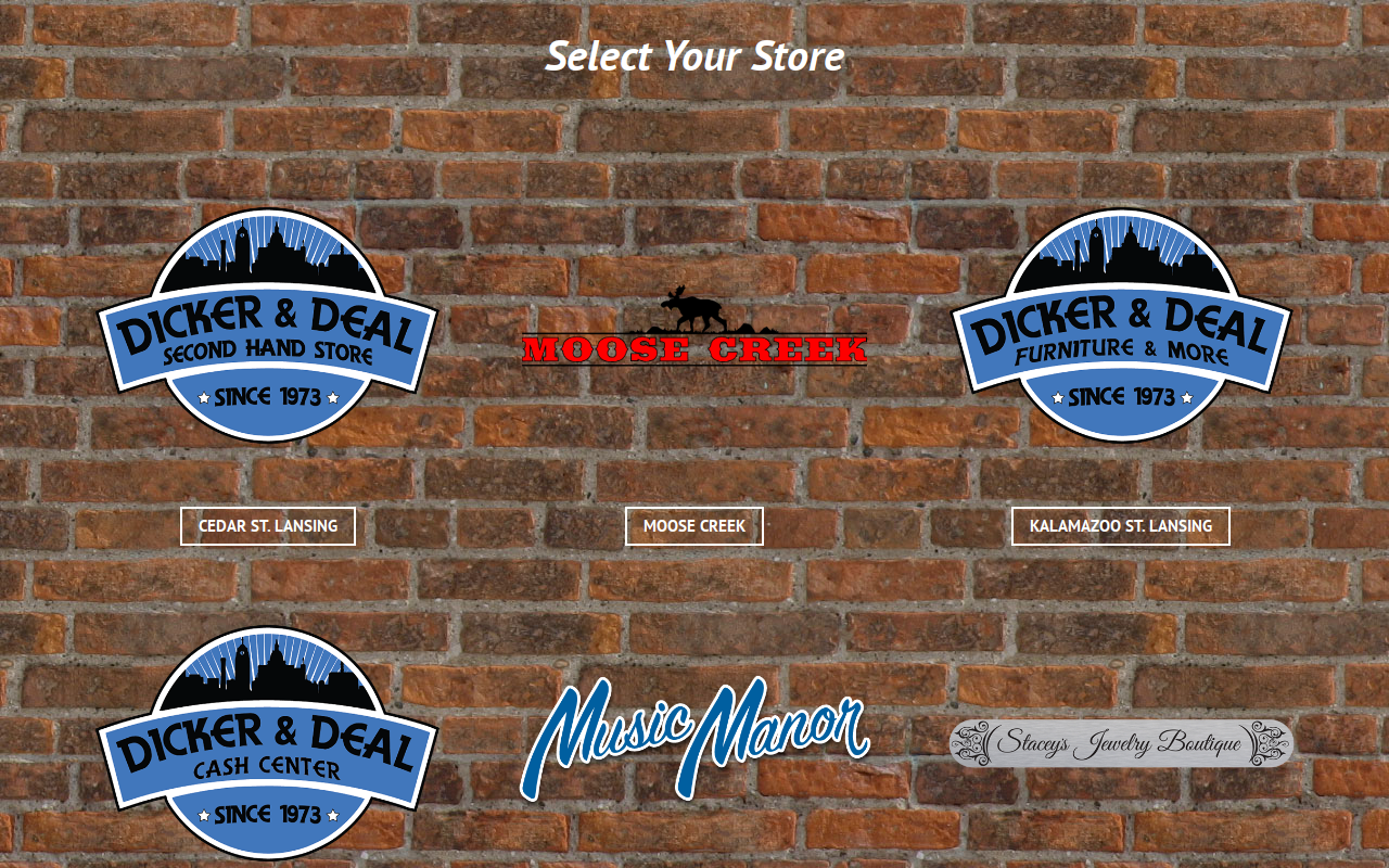 Dicker and Deal website preview