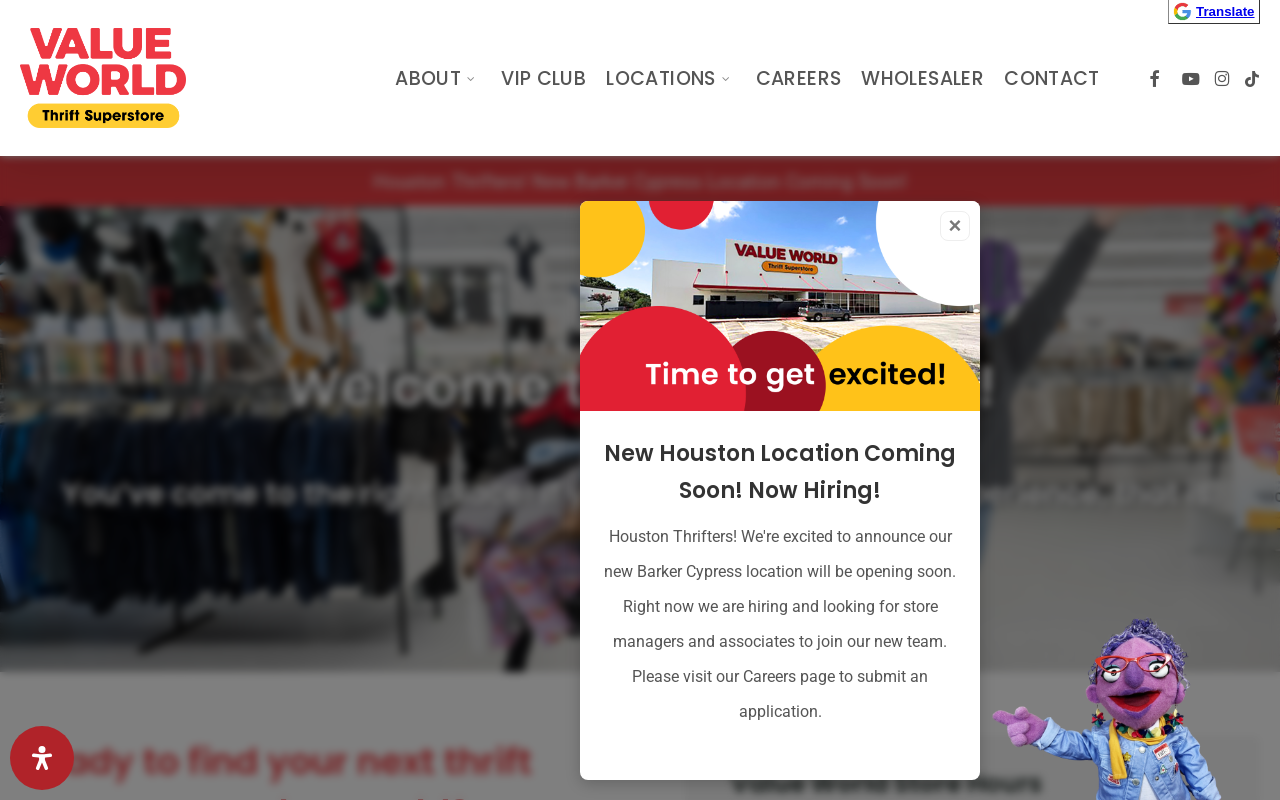 Value World website preview