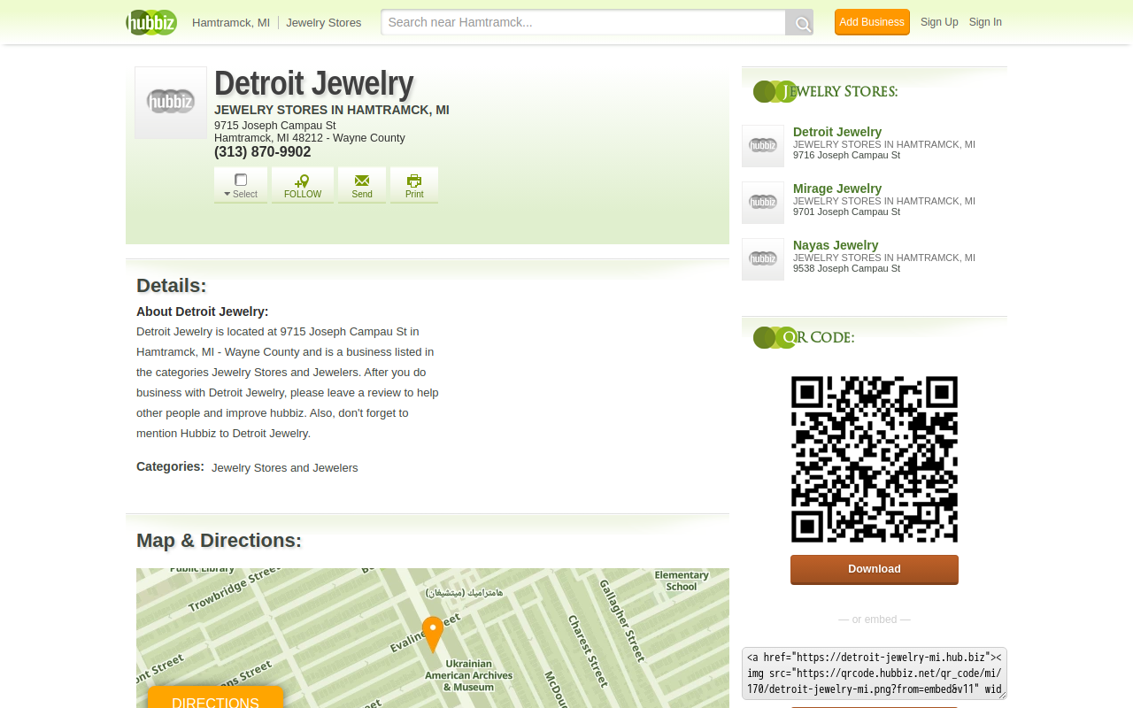 Detroit Jewelry and Loan website preview