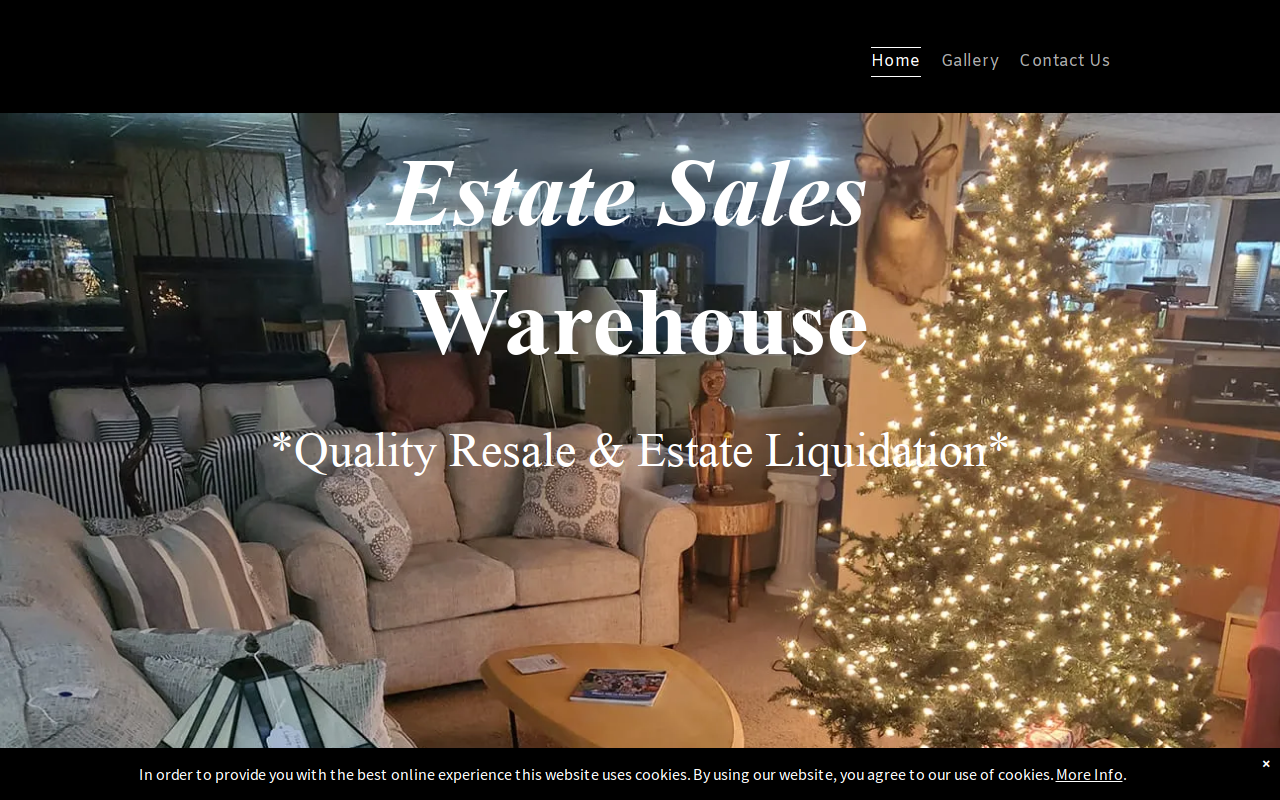 Estate Sales Warehouse website preview
