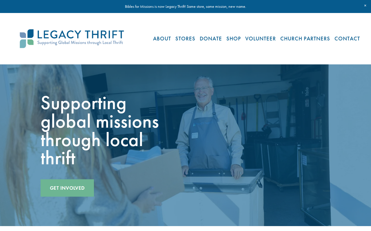 Legacy Thrift - Grandville website preview
