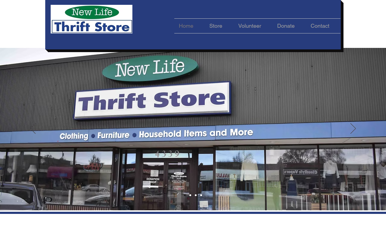 New Life Thrift Store website preview