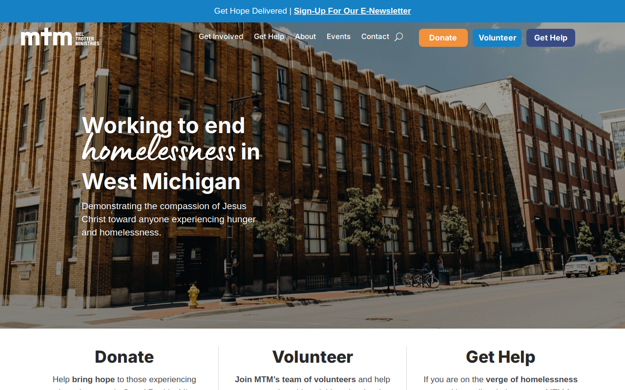 Mel Trotter Ministries Thrift Store website preview