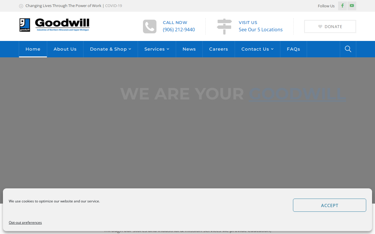Goodwill website preview