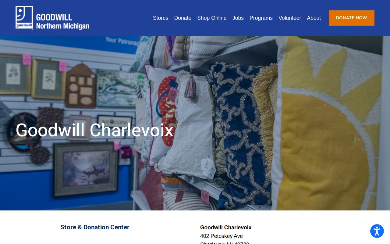 Goodwill Northern Michigan website preview